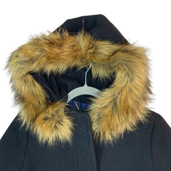 J. Crew Women Chateau Parka In Italian Stadium Cloth 2 Black Nello Gori Coat - Picture 2 of 12